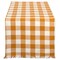 Heavyweight Fringed Check Tabletop Collection, Table Runner, 14x72, Pumpkin Spice